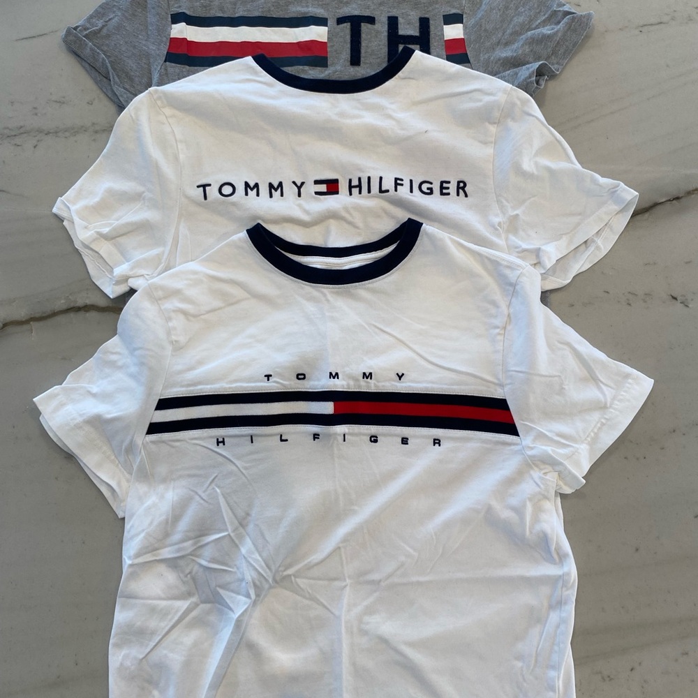 Tommy Hilfiger Kids' White and Red Tees
